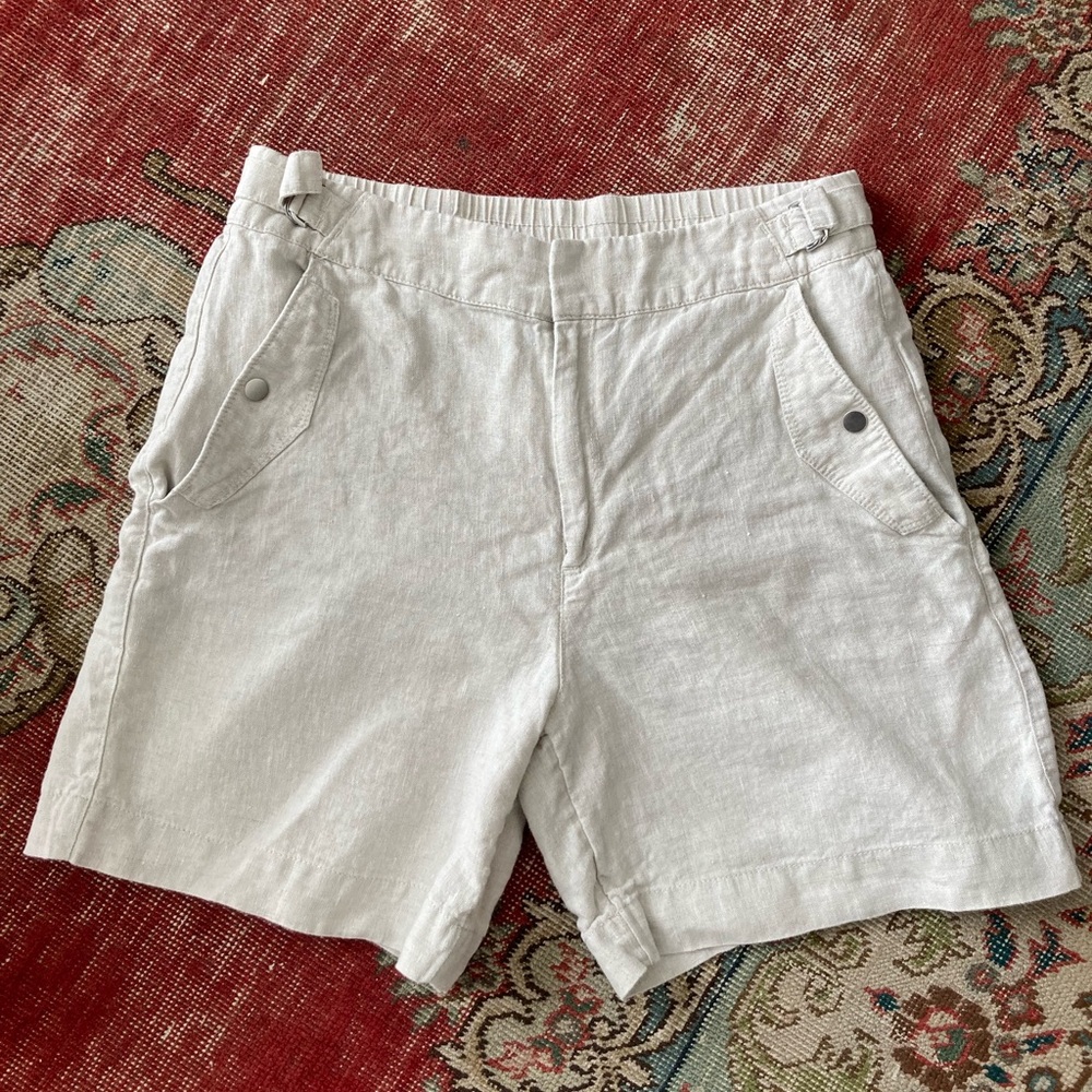 Athleta Voyager Linen Shorts